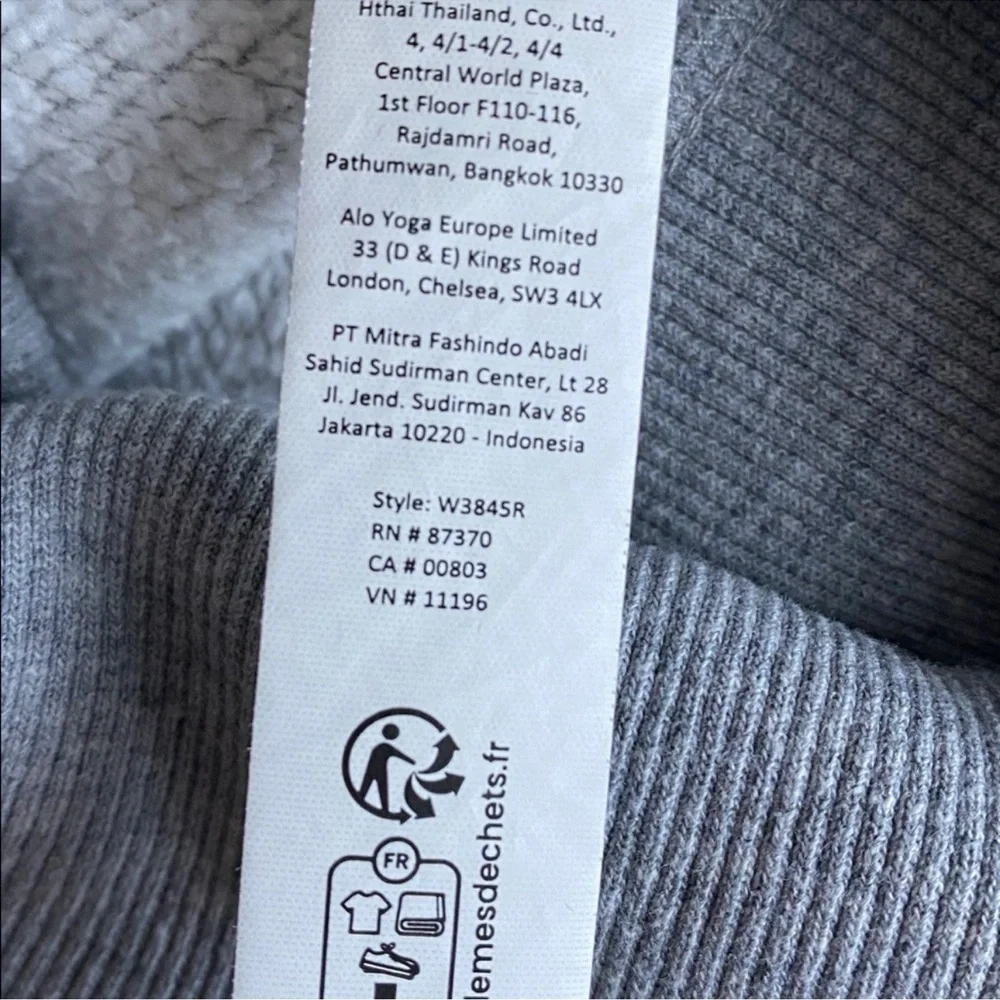 Alo gray hazy mock neck pullover sweatshirt S - Picture 8 of 8